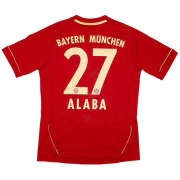 2011-13 Bayern Munich Home Shirt Alaba #27 - 5/10 - (XL.Boys)