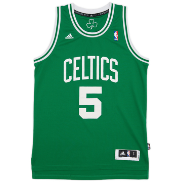 2010-13 Boston Celtics Garnett #5 adidas Swingman Away Jersey - 6/10 - (S)