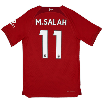 2022-23 Liverpool Authentic Home Shirt M.Salah #11 - 9/10 - (S)