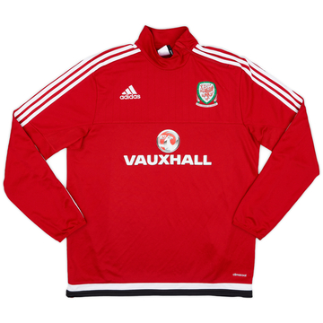 2015-16 Wales adidas 1/4 Zip Drill Top - 8/10 - (L)