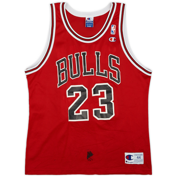 1995-98 Chicago Bulls Jordan #23 Champion Away Jersey - 6/10 - (L)