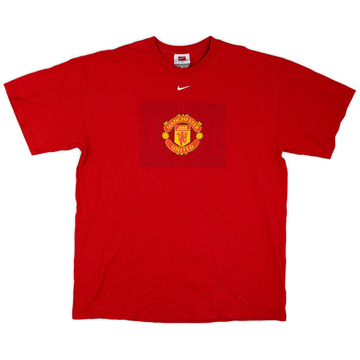 2002-04 Manchester United Nike Graphic Tee - 7/10 - (XL)