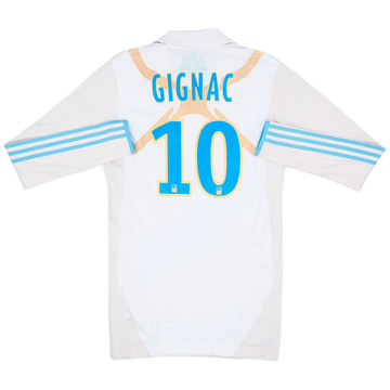 2011-12 Olympique Marseille Player Issue Home L/S Shirt Gignac #10 - 7/10 - (M)
