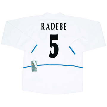 2002-03 Leeds United Home L/S Shirt Radebe #5 (XL)
