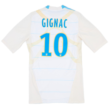 2010-11 Olympique Marseille Player Issue TechFit Home Shirt Gignac #10 - 6/10 - (L)