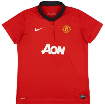 2013-14 Manchester United Home Shirt - 8/10 - (Women's L)