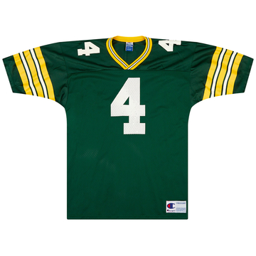 1992-96 Green Bay Packers Favre #4 Champion Home Jersey (Excellent) XL