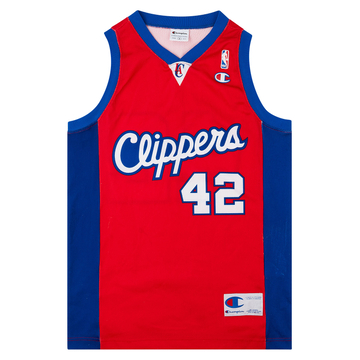2001-08 LA Clippers Brand #42 Champion Away Jersey (Excellent) S