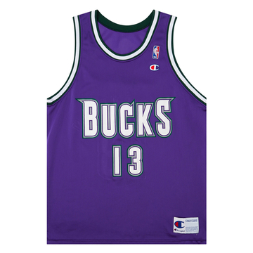 1994-95 Milwaukee Bucks Robinson #13 Champion Away Jersey (Excellent) L