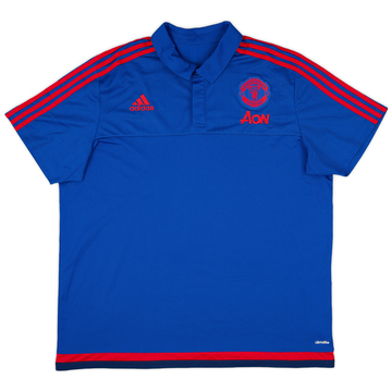 2015-16 Manchester United adidas Polo Shirt - 10/10 - (XXL)