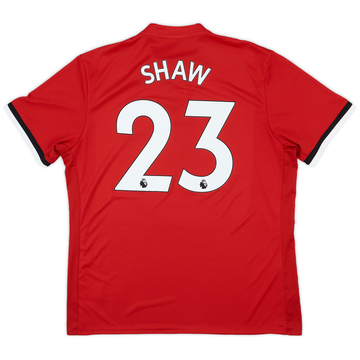 2017-18 Manchester United Home Shirt Shaw #23 - 9/10 - (XL)