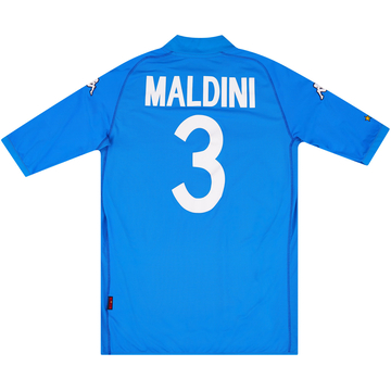 2002 Italy Home Shirt Maldini #3