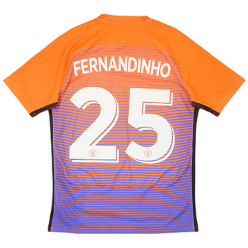 2016-17 Manchester City Authentic Third Shirt Fernandinho #25 - 8/10 - (M)
