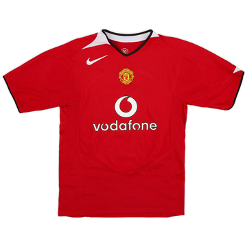 2004-06 Manchester United Home Shirt - 8/10 - (L.Boys)