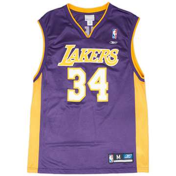 2002-04 LA Lakers O'Neal #34 Reebok Away Jersey - 9/10 - (M)