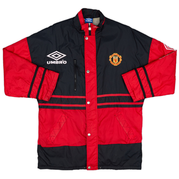 1996-97 Manchester United Umbro Bench Coat - 8/10 - (L)
