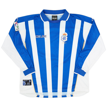 2001-02 Recreativo Huelva Home L/S Shirt - 8/10 - (L)