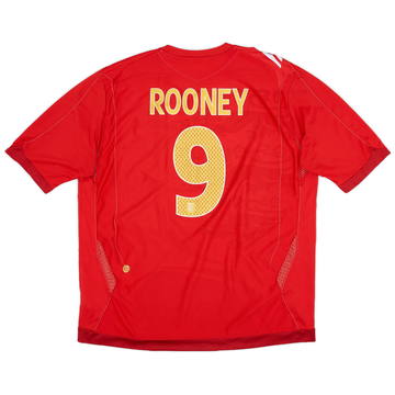 2006-08 England Away Shirt Rooney #9 - 6/10 - (XL)