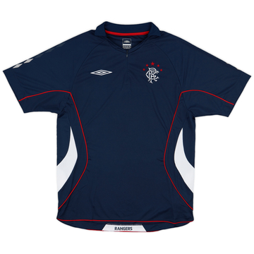2006-07 Rangers Umbro 1/4 Zip Polo Shirt - 8/10 - (L)