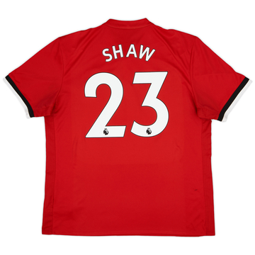 2017-18 Manchester United Home Shirt Shaw #23 - 6/10 - (XL)