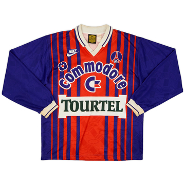 1993-94 Paris Saint-Germain Home L/S Shirt - 7/10 - (S/M)