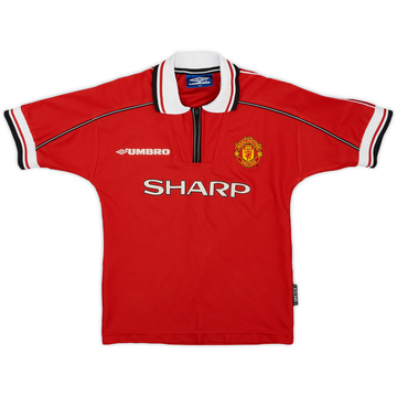1998-00 Manchester United Home Shirt - 9/10 - (8-9 Years)