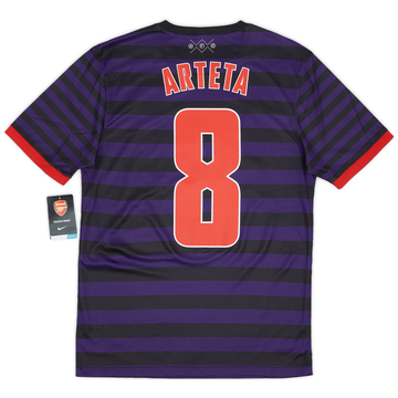 2012-13 Arsenal Away Shirt Arteta #8 (S)