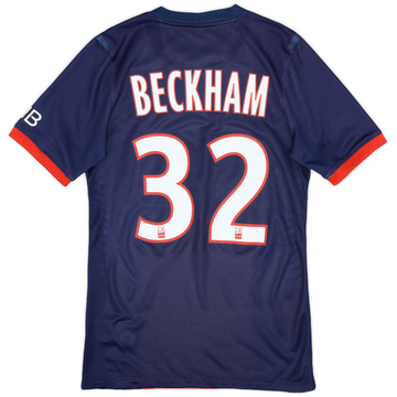 2013-14 Paris Saint-Germain Player Issue Home Shirt Beckham #23 - 6/10 - (S)