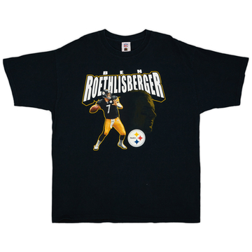 2005-06 Pittsburgh Steelers Ben Roethlisberger NFL Tee - 8/10 - (XL)