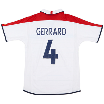 2003-05 England Home Shirt Gerrard #4 - 6/10 - (S)