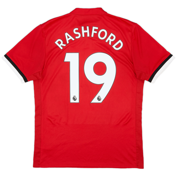 2017-18 Manchester United Home Shirt Rashford #19 - 7/10 - (M)