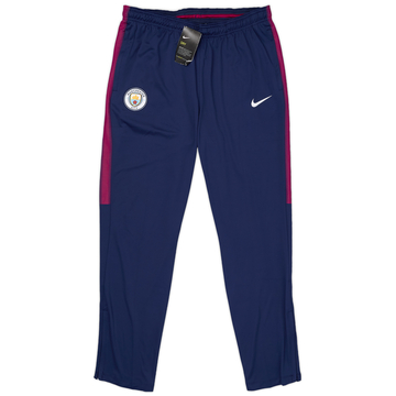 2017-18 Manchester City Nike Track Pants/Bottoms (L)