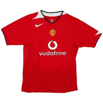 2004-06 Manchester United Home Shirt - 7/10 - (L.Boys)