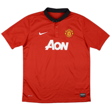 2013-14 Manchester United Home Shirt - 8/10 - (XL.Boys)