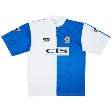 1996-97 Blackburn Match Issue Home Shirt #16