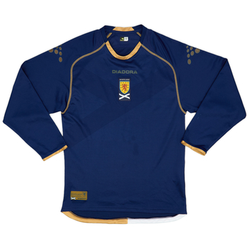 2007-08 Scotland Home L/S Shirt - 8/10 - (S)