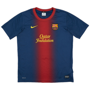 2012-13 Barcelona Home Shirt - 8/10 - (XL.Boys)