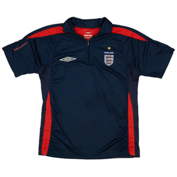 2003-04 England Umbro 1/4 Zip Polo Shirt - 8/10 - (S)