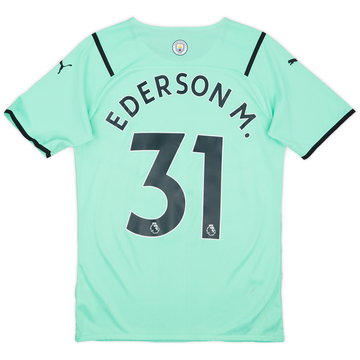 2021-22 Manchester City Authentic GK S/S Shirt Ederson #31 - 7/10 - (M)