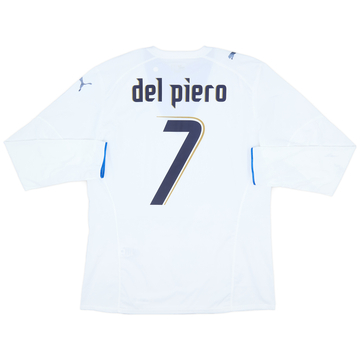 2006 Italy Player Issue Away L/S Shirt Del Piero #7 - 6/10 - (XL)