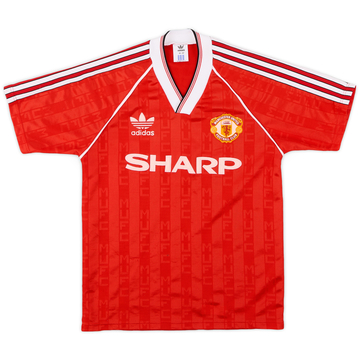 1988-90 Manchester United Home Shirt - 6/10 - (S)