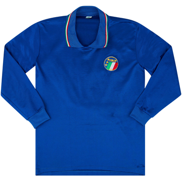 1986-89 Italy Match Issue Home L/S Shirt #8