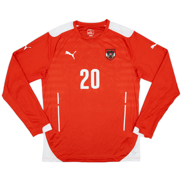 2014-16 Austria Player Issue Home L/S Shirt #20 - 8/10 - (L)