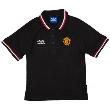 1998-99 Manchester United Umbro Polo Shirt - 9/10 - (XL.Boys)