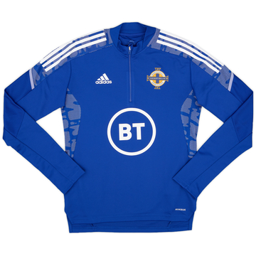 2021-22 Northern Ireland adidas 1/4 Zip Drill Top - 9/10 - (S)