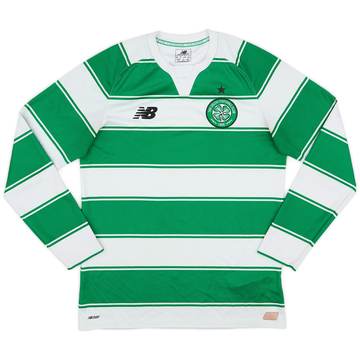 2015-16 Celtic Home L/S Shirt - 6/10 - (S)