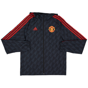 2022-23 Manchester United adidas Hooded Track Jacket - 8/10 - (S)