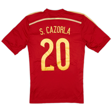 2013-15 Spain Home Shirt S.Cazorla #20 (S)