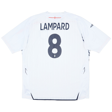 2007-09 England Home Shirt Lampard #8 - 7/10 - (XXL)