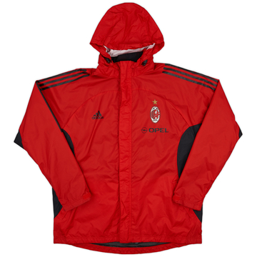 2004-05 AC Milan Player Issue adidas Hooded Rain Jacket - 5/10 - (L/XL)